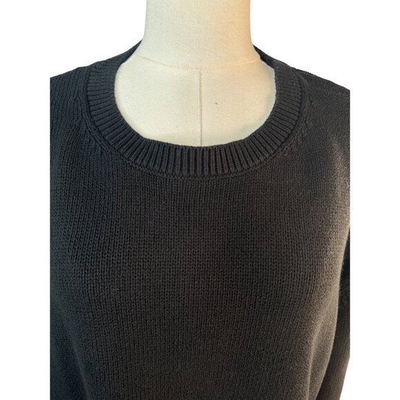 GAP Large Tall Black Cotton Sweater - Picture 4 of 11